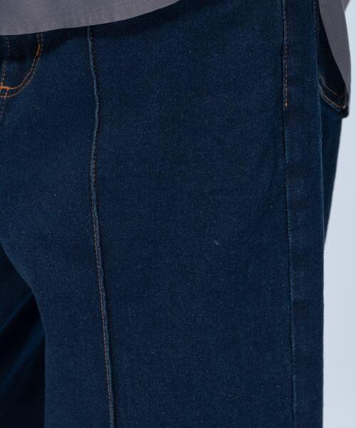 cloenc（クロエンス）の「【マシンウォッシュ】ストレッチデニムワイドパンツ（デニムパンツ・レディース・ブルー/ネイビー・01/02/03）」の16枚目の写真