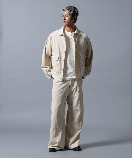 DANKE SCHON（ダンケシェーン）の「【WEB&DEPOT限定】DankeSchon/ダンケシェーン/CORDUROY W-KNEE PANTS（その他パンツ・メンズ・ブラック/ホワイト系2・L/M/S）」の20枚目の写真