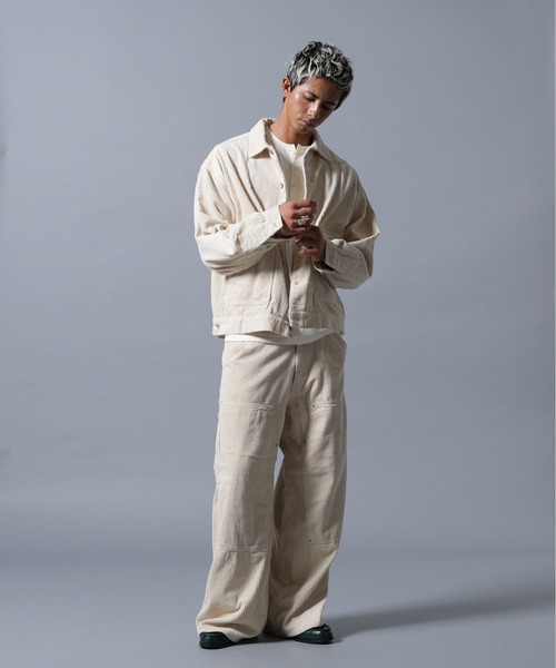 DANKE SCHON（ダンケシェーン）の「【WEB&DEPOT限定】DankeSchon/ダンケシェーン/CORDUROY W-KNEE PANTS（その他パンツ・メンズ・ブラック/ホワイト系2・L/M/S）」の21枚目の写真