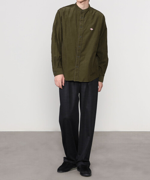 DANTON | コーデュロイ バンドカラー長袖シャツ MEN（シャツ/ブラウス