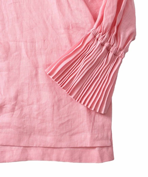 venit（ヴェニット）の「VENIT / linen pleats blouse(リネンプリーツブラウス VEG-5519-A)（シャツ/ブラウス・レディース・ホワイト・38）」の12枚目の写真