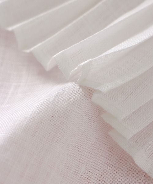 venit（ヴェニット）の「VENIT / linen pleats blouse(リネンプリーツブラウス VEG-5519-A)（シャツ/ブラウス・レディース・ホワイト・38）」の14枚目の写真