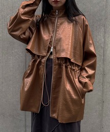 &g'aime（アンジェム）の「【&g'aime】ドロストオーバージャケット　Drawstring Over Jacket（ブルゾン・レディース）」