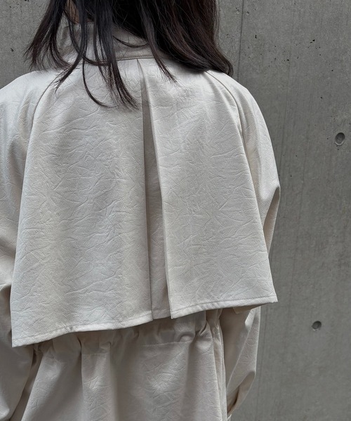 &g'aime（アンジェム）の「【&g'aime】ドロストオーバージャケット　Drawstring Over Jacket（ブルゾン・レディース・アイボリー/ブラック/ブラウン・FREE）」の10枚目の写真