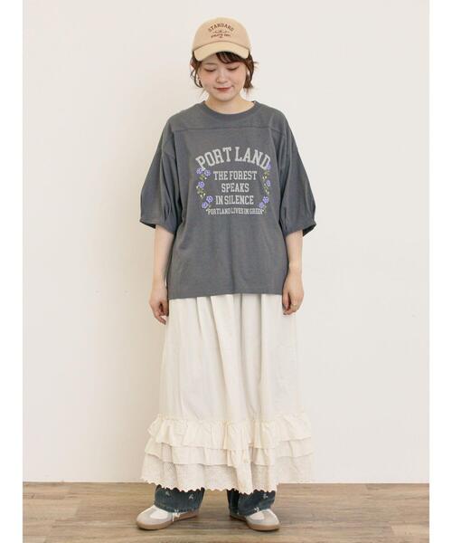 Samansa Mos2（サマンサ モスモス）の「ぺチスカート（スカート・レディース・ブラック/キナリ/ベージュ・F）」の14枚目の写真