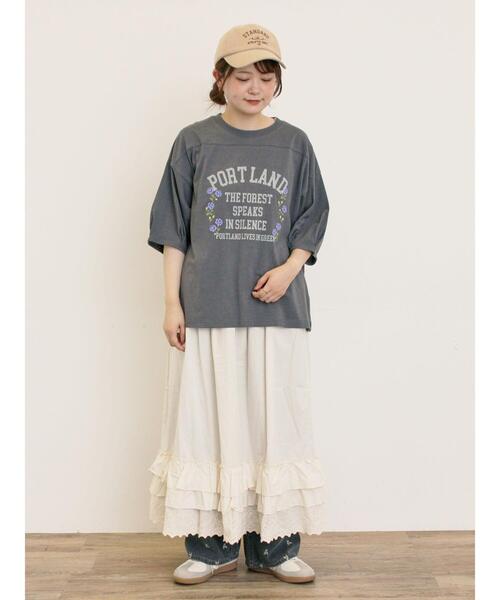 Samansa Mos2（サマンサ モスモス）の「ぺチスカート（スカート・レディース・ブラック/キナリ/ベージュ・F）」の15枚目の写真