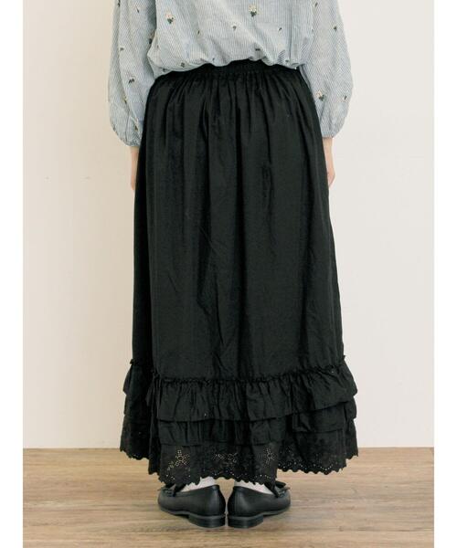 Samansa Mos2（サマンサ モスモス）の「ぺチスカート（スカート・レディース・ブラック/キナリ/ベージュ・F）」の18枚目の写真