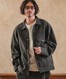 mj11141-TR起毛ビッグシルエットGジャン