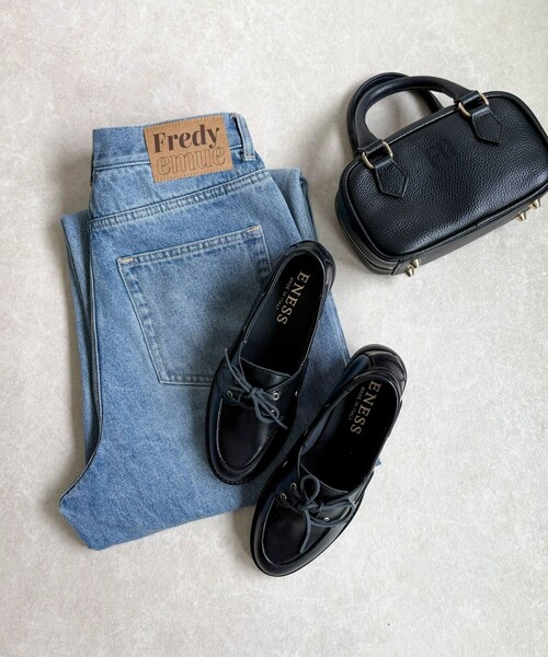 eness（エネス）の「【ENESS/ エネス】レザースリムデッキシューズ（その他シューズ・レディース・ダークブラウン/ブラック・37/38）」の5枚目の写真