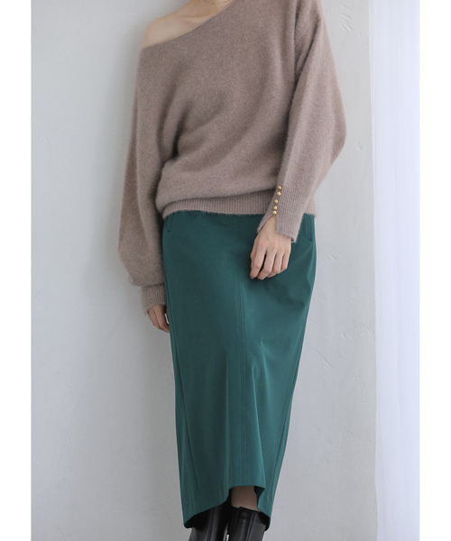 La TOTALITE（ラトータリテ）の「【洗える】ポケットアイラインスカート（スカート・レディース・ボルドー/グリーン/キャメル・40/38/36）」の2枚目の写真