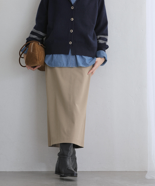 La TOTALITE（ラトータリテ）の「【洗える】ポケットアイラインスカート（スカート・レディース・ボルドー/グリーン/キャメル・40/38/36）」の5枚目の写真