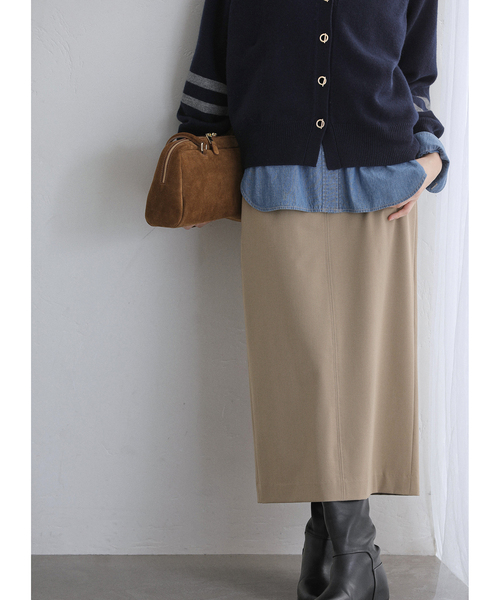 La TOTALITE（ラトータリテ）の「【洗える】ポケットアイラインスカート（スカート・レディース・ボルドー/グリーン/キャメル・40/38/36）」の7枚目の写真