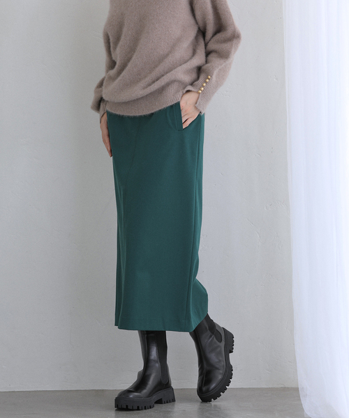 La TOTALITE（ラトータリテ）の「【洗える】ポケットアイラインスカート（スカート・レディース・ボルドー/グリーン/キャメル・40/38/36）」の12枚目の写真