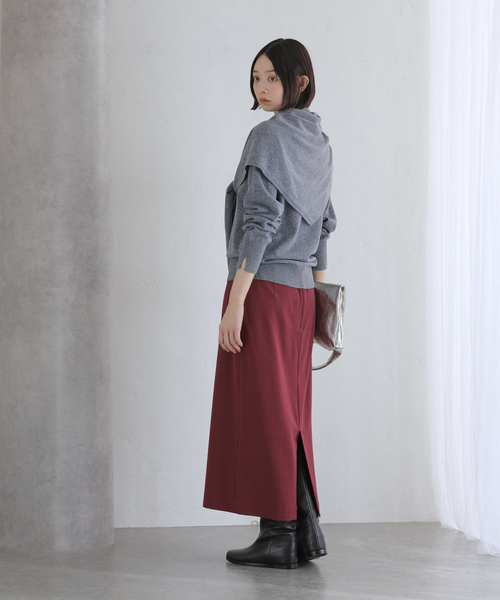 La TOTALITE（ラトータリテ）の「【洗える】ポケットアイラインスカート（スカート・レディース・ボルドー/グリーン/キャメル・40/38/36）」の15枚目の写真