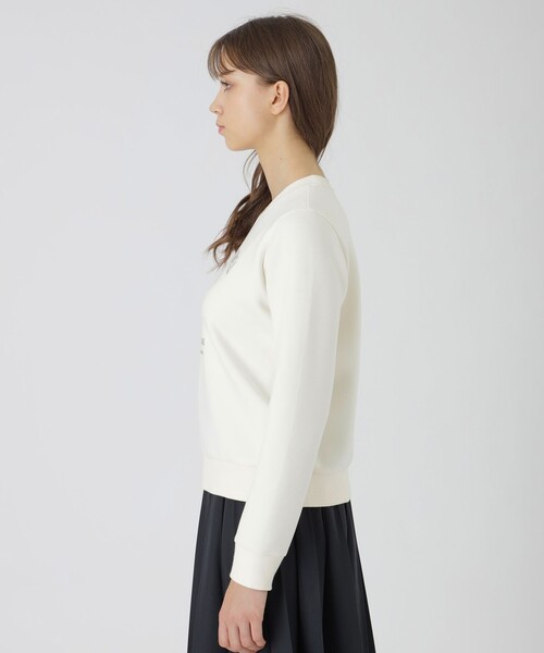 BLUE LABEL CRESTBRIDGE（ブルーレーベルクレストブリッジ）の「カレッジロゴプルオーバー（Tシャツ/カットソー・レディース・グレー系その他2/ブラック/オフホワイト・38）」の9枚目の写真