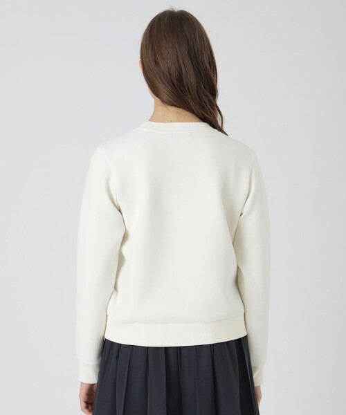 BLUE LABEL CRESTBRIDGE（ブルーレーベルクレストブリッジ）の「カレッジロゴプルオーバー（Tシャツ/カットソー・レディース・グレー系その他2/ブラック/オフホワイト・38）」の10枚目の写真