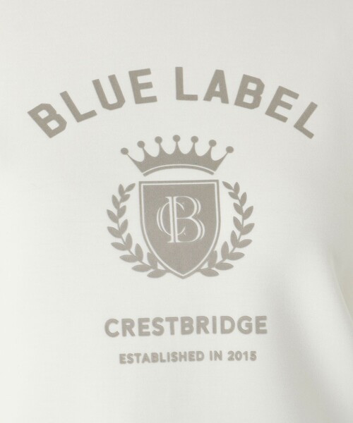 BLUE LABEL CRESTBRIDGE（ブルーレーベルクレストブリッジ）の「カレッジロゴプルオーバー（Tシャツ/カットソー・レディース・グレー系その他2/ブラック/オフホワイト・38）」の11枚目の写真