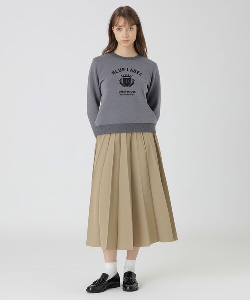 BLUE LABEL CRESTBRIDGE（ブルーレーベルクレストブリッジ）の「カレッジロゴプルオーバー（Tシャツ/カットソー・レディース・グレー系その他2/ブラック/オフホワイト・38）」の13枚目の写真
