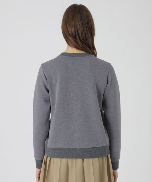 BLUE LABEL CRESTBRIDGE（ブルーレーベルクレストブリッジ）の「カレッジロゴプルオーバー（Tシャツ/カットソー・レディース・グレー系その他2/ブラック/オフホワイト・38）」の15枚目の写真