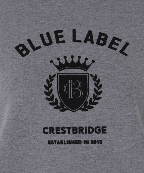 BLUE LABEL CRESTBRIDGE（ブルーレーベルクレストブリッジ）の「カレッジロゴプルオーバー（Tシャツ/カットソー・レディース・グレー系その他2/ブラック/オフホワイト・38）」の16枚目の写真