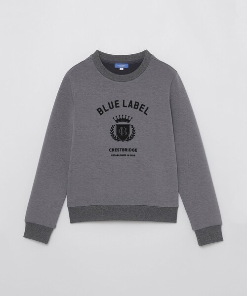 BLUE LABEL CRESTBRIDGE（ブルーレーベルクレストブリッジ）の「カレッジロゴプルオーバー（Tシャツ/カットソー・レディース・グレー系その他2/ブラック/オフホワイト・38）」の17枚目の写真