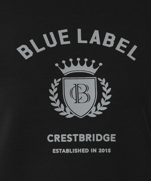 BLUE LABEL CRESTBRIDGE（ブルーレーベルクレストブリッジ）の「カレッジロゴプルオーバー（Tシャツ/カットソー・レディース・グレー系その他2/ブラック/オフホワイト・38）」の6枚目の写真