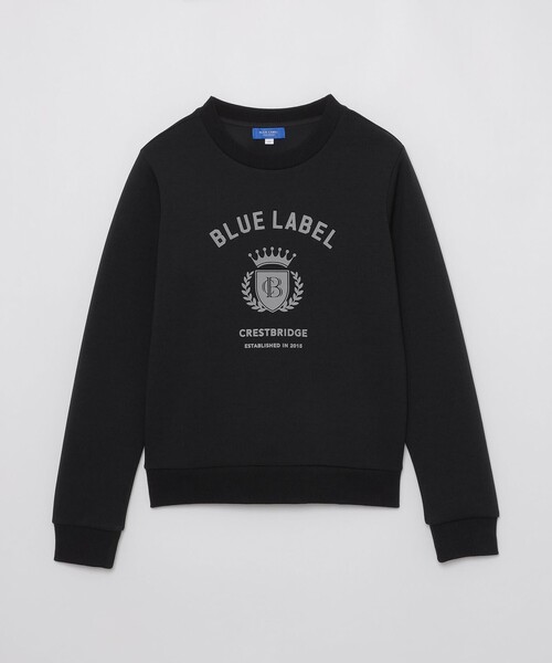 BLUE LABEL CRESTBRIDGE（ブルーレーベルクレストブリッジ）の「カレッジロゴプルオーバー（Tシャツ/カットソー・レディース・グレー系その他2/ブラック/オフホワイト・38）」の7枚目の写真