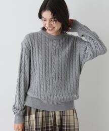 Dessin（デッサン）の「【ユニセックス・洗える】クルーネックケーブルニット（ニット/セーター）」