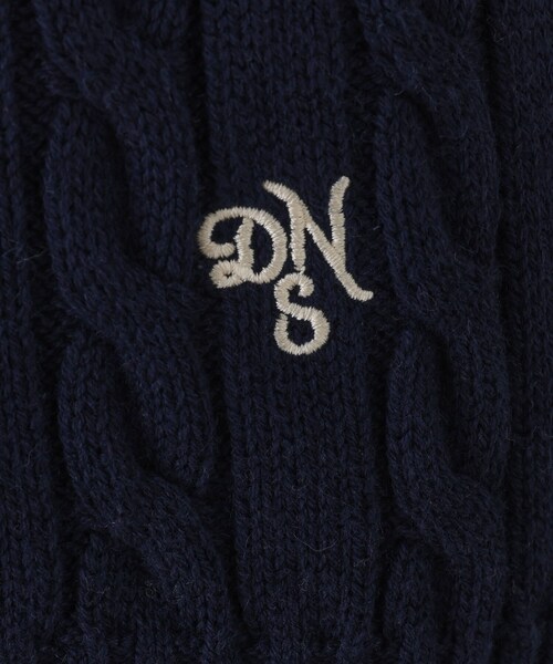 Dessin（デッサン）の「【ユニセックス・洗える】クルーネックケーブルニット（ニット/セーター・レディース・ネイビー/ピンク系/グレー・04/03/01/02）」の15枚目の写真