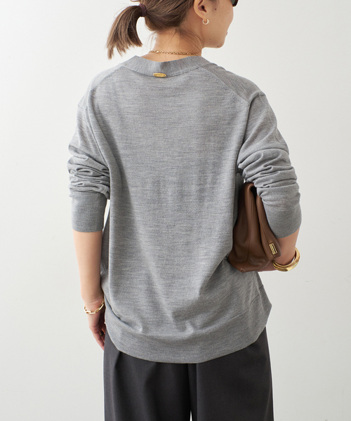 MILLENNIUM Vネック プルオーバー（ニット/セーター）｜Deuxieme