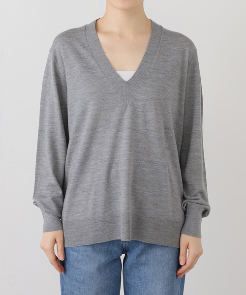 MILLENNIUM Vネック プルオーバー（ニット/セーター）｜Deuxieme