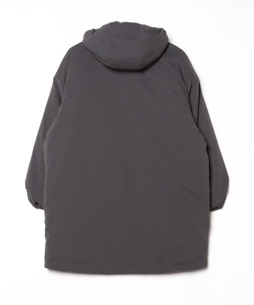 セール】パデッドフーデッドロングジャケット（ダウンジャケット