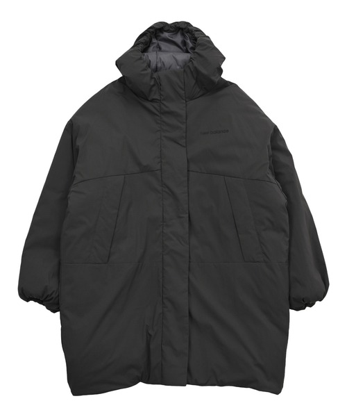 セール】パデッドフーデッドロングジャケット（ダウンジャケット