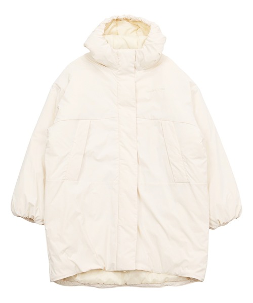 NEW BALANCE(ニューバランス)の「パデッドフーデッドロングジャケット(ダウンジャケット/コート・レディース・ライトベージュ/ダークグレー・SMALL/MEDIUM/LARGE/X-LARGE)」の17枚目の写真