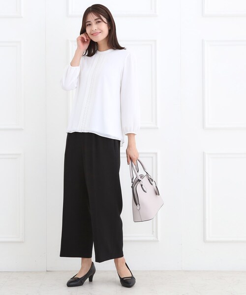 Reflect(リフレクト)の「【お仕事に◎/セットアップ可】タック入りワイドパンツ(その他パンツ・レディース・ネイビー/ライトグレー/ブラック・09/11/07/13/05/15 /17)」の19枚目の写真