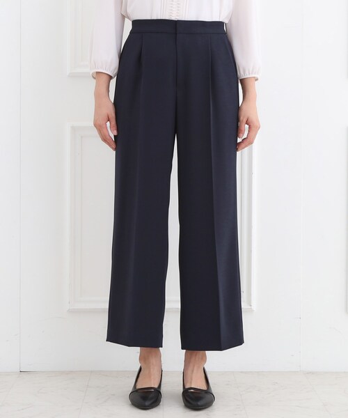 Reflect(リフレクト)の「【お仕事に◎/セットアップ可】タック入りワイドパンツ(その他パンツ・レディース・ネイビー/ライトグレー/ブラック・09/11/07/13/05/15 /17)」の10枚目の写真