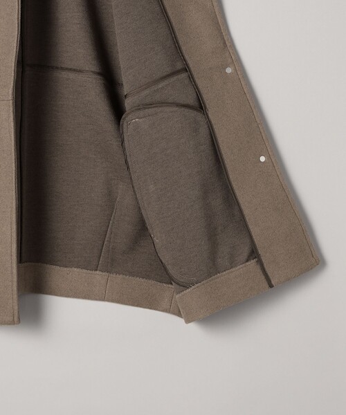 coen（コーエン）の「ライトメルトン ノーカラーミドルコート（ノーカラーコート・レディース・モカ/ナチュラル/ダークグレー・M/L）」の13枚目の写真