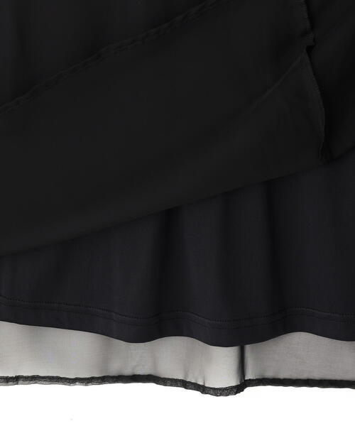 PROPORTION BODY DRESSING（プロポーションボディドレッシング）の「エアリーナローフレアスカート / 1215220100（スカート・レディース・ブラック/ホワイト系その他・MEDIUM/P/S）」の10枚目の写真