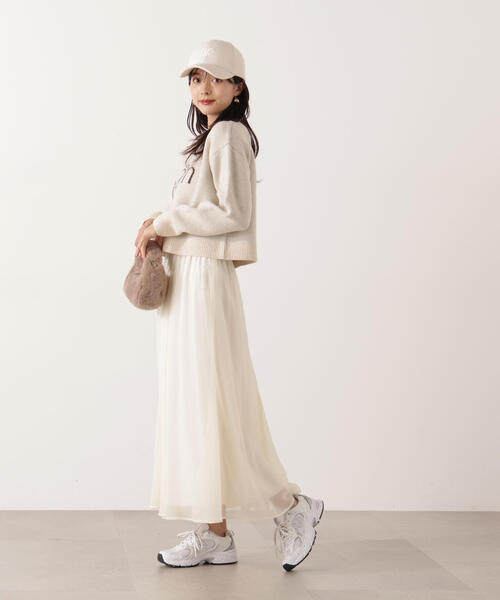 PROPORTION BODY DRESSING（プロポーションボディドレッシング）の「エアリーナローフレアスカート / 1215220100（スカート・レディース・ブラック/ホワイト系その他・MEDIUM/P/S）」の16枚目の写真