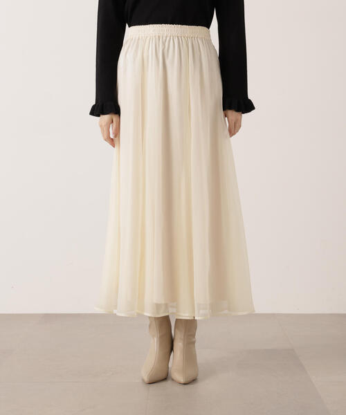 PROPORTION BODY DRESSING（プロポーションボディドレッシング）の「エアリーナローフレアスカート / 1215220100（スカート・レディース・ブラック/ホワイト系その他・MEDIUM/P/S）」の20枚目の写真