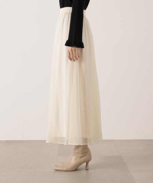 PROPORTION BODY DRESSING（プロポーションボディドレッシング）の「エアリーナローフレアスカート / 1215220100（スカート・レディース・ブラック/ホワイト系その他・MEDIUM/P/S）」の21枚目の写真