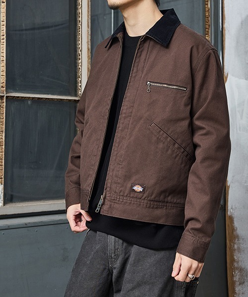 Dickies（ディッキーズ）の「Dickies / ディッキーズ：【別注】 Painter Jacket：ONLYARK-1-2528[AST]（ブルゾン・メンズ・キャメル/ブラック/チャコールグレー/ダークネイビー/ブラウン系その他・XL/L/M/S）」の3枚目の写真