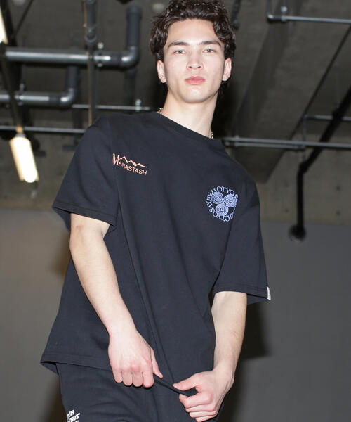 MANASTASH（マナスタッシュ）の「MANASTASH/マナスタッシュ/ｘSAYHELLO TEE（Tシャツ/カットソー・メンズ・ブラック/ホワイト・L/XL/S/M）」の4枚目の写真