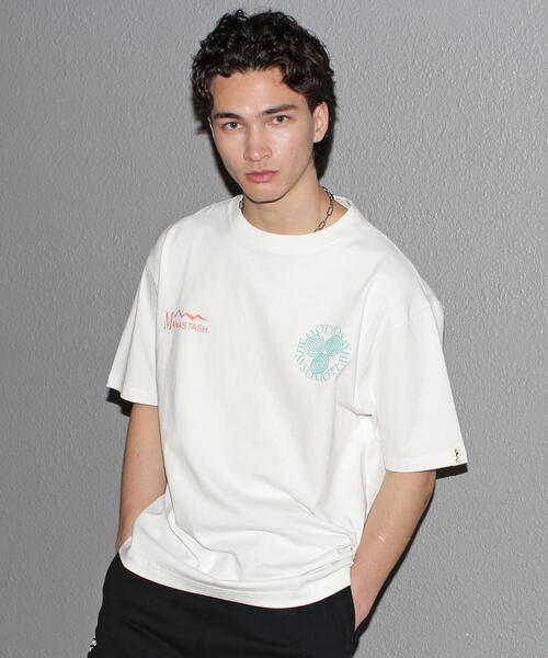 MANASTASH（マナスタッシュ）の「MANASTASH/マナスタッシュ/ｘSAYHELLO TEE（Tシャツ/カットソー・メンズ・ブラック/ホワイト・L/XL/S/M）」の8枚目の写真