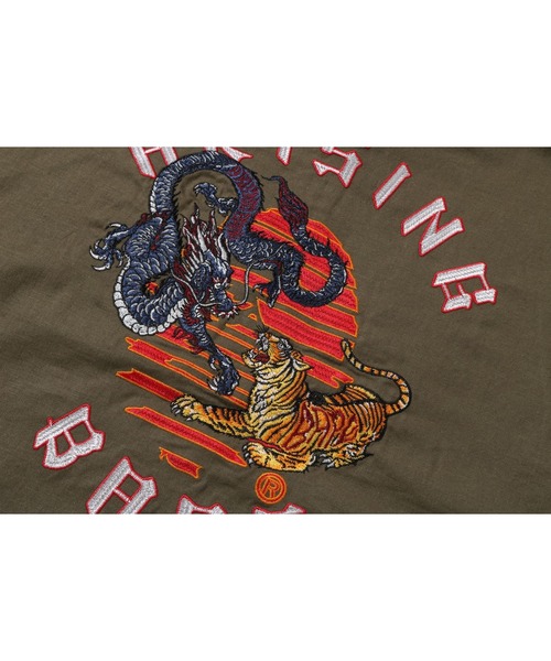 A BATHING APE(アベイシングエイプ)の「A RISING BAPE SOUVENIR JACKET(ミリタリージャケット・メンズ・オリーブ・MEDIUM/XX-LARGE/LARGE/X-LARGE/SMALL)」の7枚目の写真