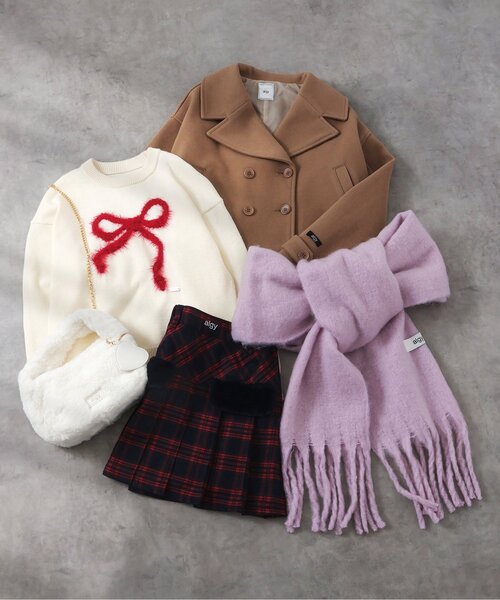 algy（アルジー）の「ファー2WAYミニトート（トートバッグ・キッズ・サックスブルー/グレー/オフホワイト・FREE）」の8枚目の写真