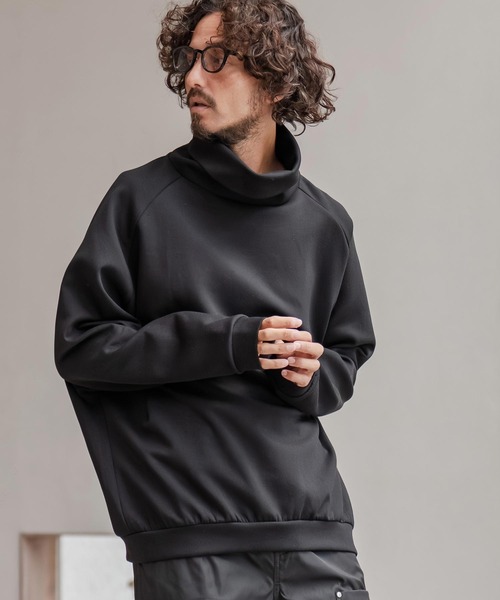 msw1797-ルーズシルエットドルマンハイネックプルオーバー（スウェット