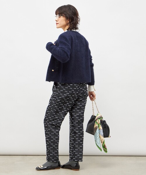 NOLLEY’S(ノーリーズ)の「ヘアリークルーネックニットジャケット(カーディガン/ボレロ・レディース・ネイビー/グレー/キナリ/ベビーピンク・38)」の20枚目の写真