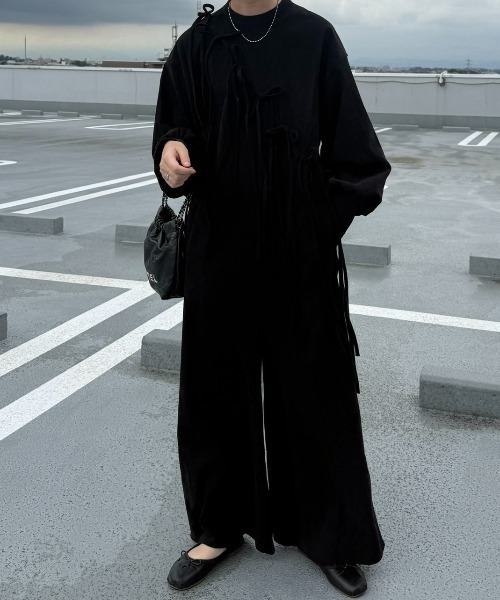 コーデュロイリボンオールインワン（つなぎ/オールインワン）｜PERNA