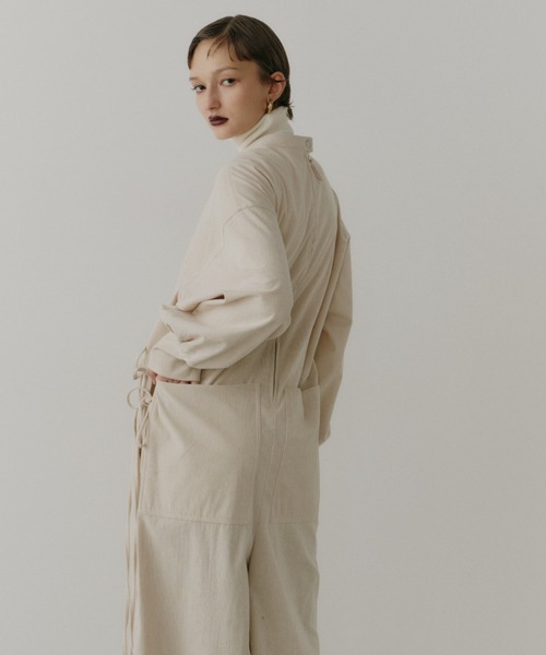 コーデュロイリボンオールインワン（つなぎ/オールインワン）｜PERNA